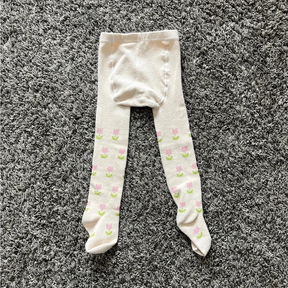 GIRLHOOD Tulip Ruffle Collar Sweater | Matching Tights Set Girls 2/3